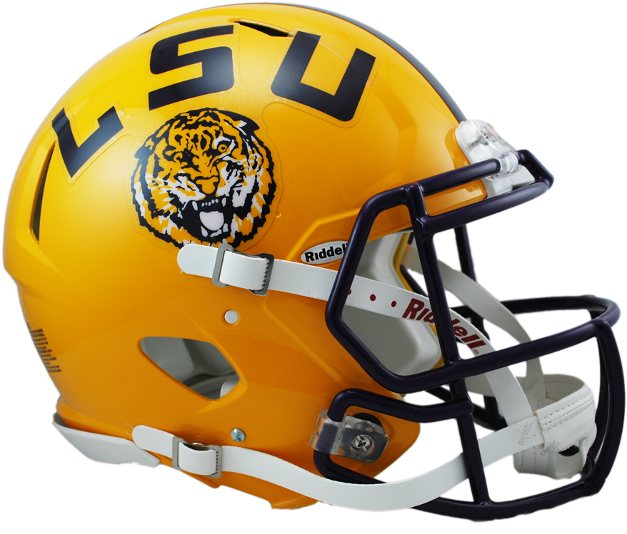 Lsu Revolution Speed Authentic Helmet - Lsu Vs Alabama Football (900x812)