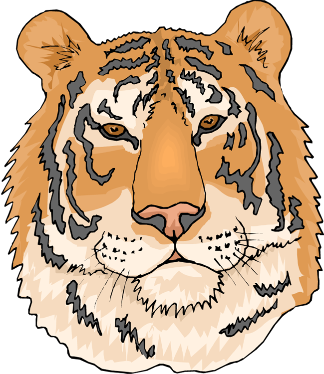 Tiger Clipart - Temporary Tiger Head Tattoos (649x750)