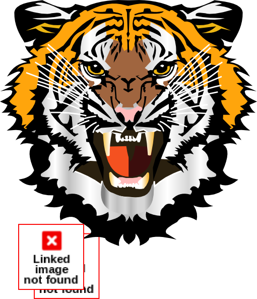Roaring Tiger Clipart For Kids - Tiger Roar Vector Free (510x593)