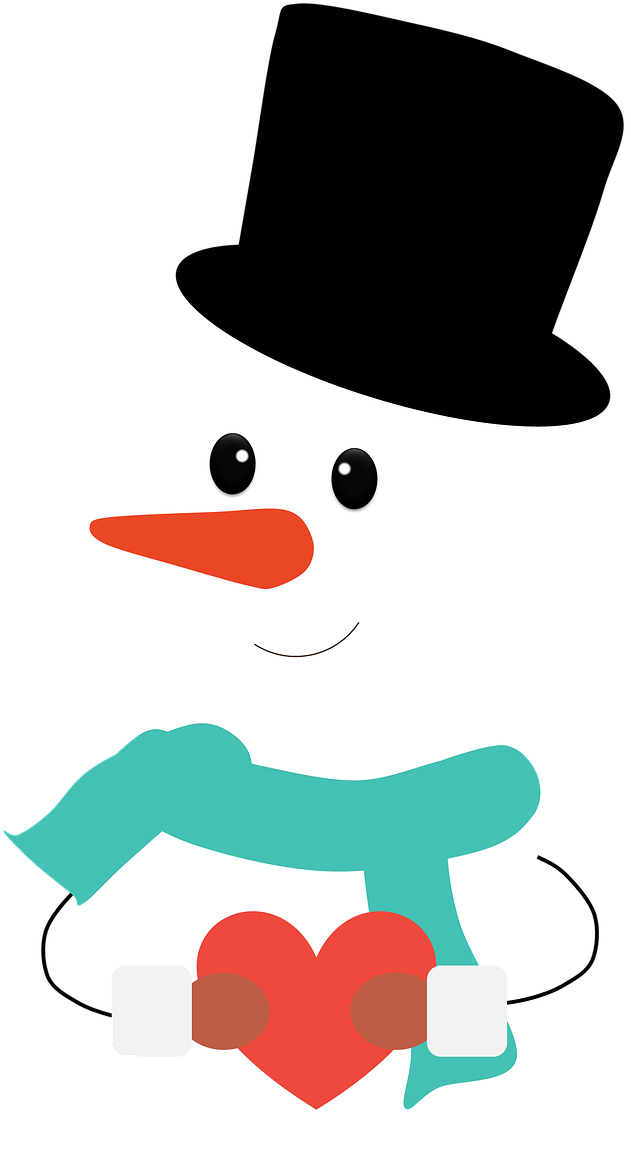 Free Winter Clipart 13, - Boneco De Neve Natal (1280x1280)