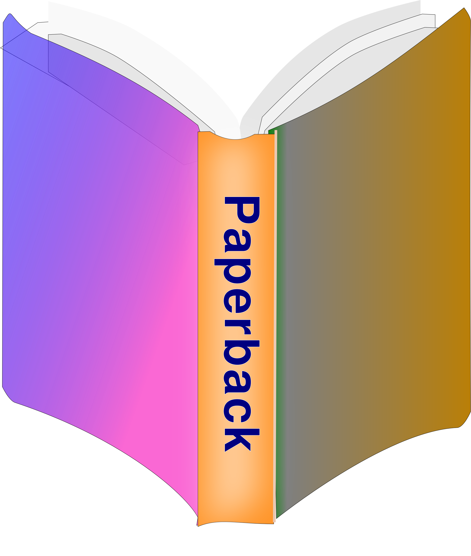 Paperback Book Clipart (1990x2349)