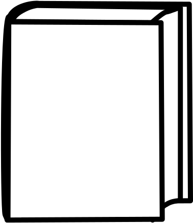 Book Cover Hardcover Clip Art - Draw A Book Standing Up (533x533)