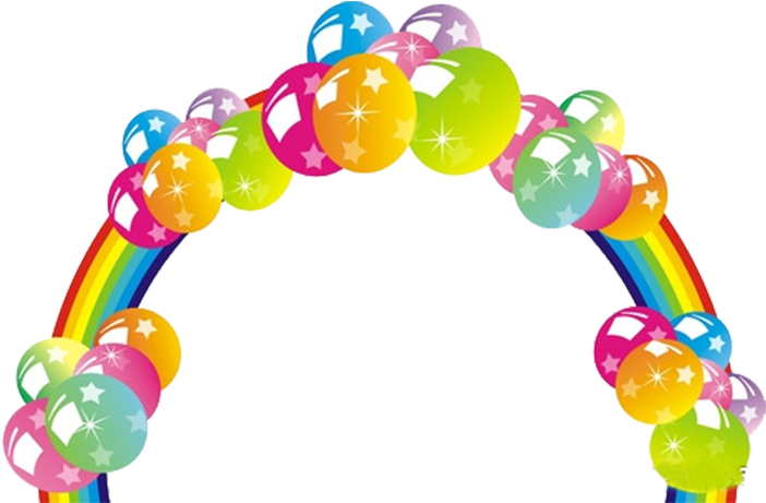 Balloon Rainbow Arch - Balloon Rainbow Arch (709x460)