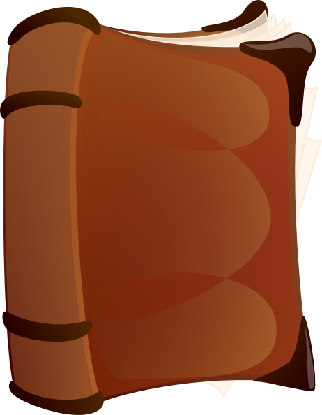 Old Book Front Clip Art At Clker - Old Books Clipart Transparent (462x594)