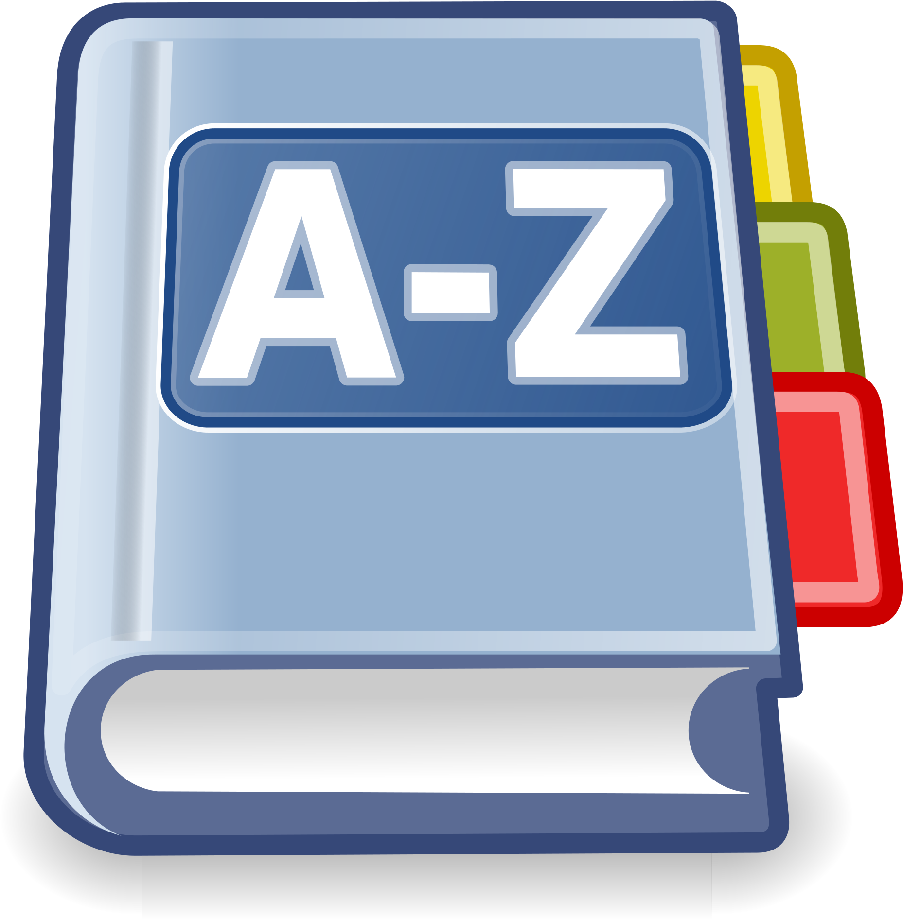 Open - Address Book Clip Art (2000x2000)