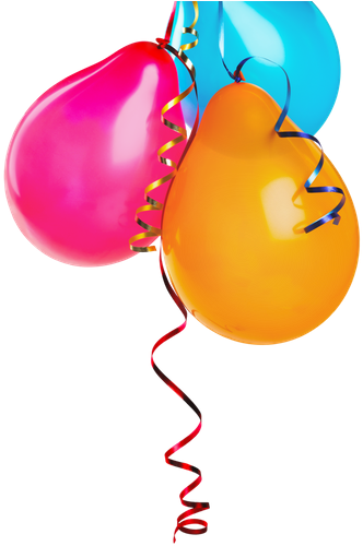 Bunch Of Colorful Balloons - Photograph (366x550)