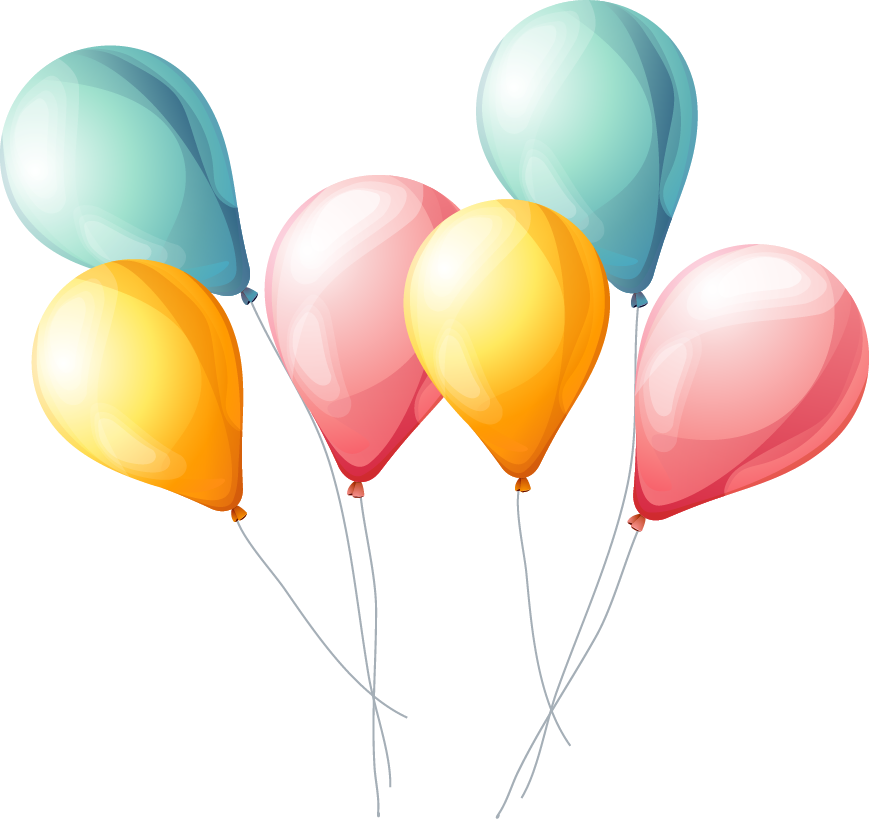 Promotional Balloons Png Color Vector Material - Palloncino Png (869x819)