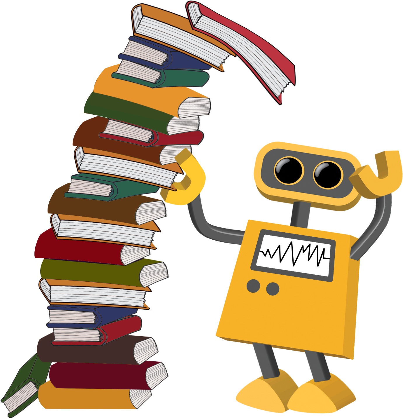 Leaning Tower Of Books - Leaning Tower Of Books (1440x1440)