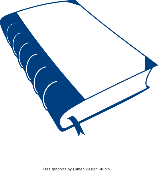 Old Blue Book Clip Art - Book Clip Art (552x597)