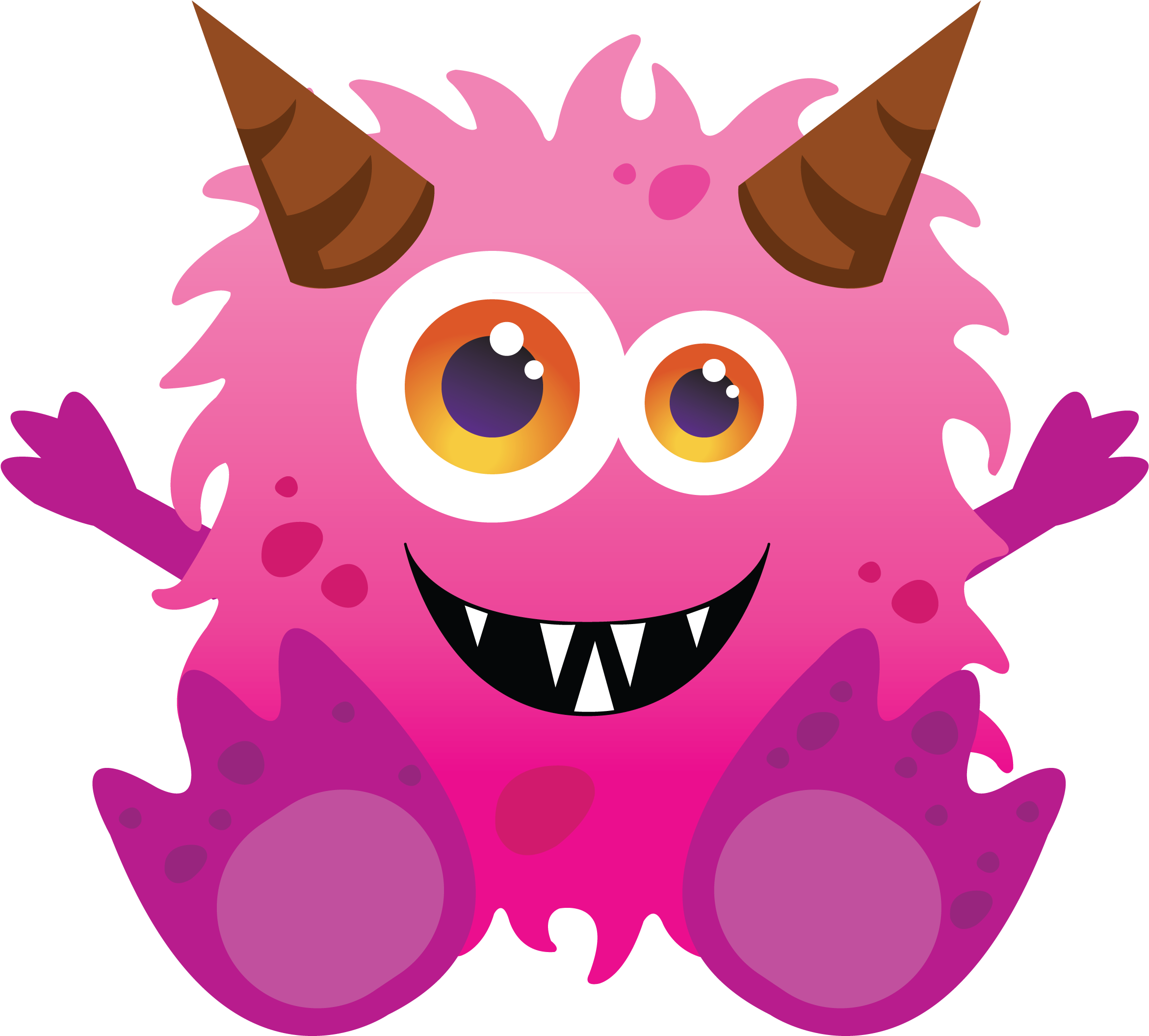 Four Little Monsters Blog - Friendly Monster (2388x2203)