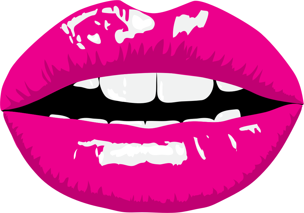 Clipart - Clip Art Pink Lips - (1067x747) Png Clipart Download. 