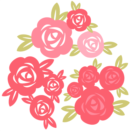 Rose Set Svg Cutting File For Scrapbooking Free Svg - Flower Svg File Free (432x432)