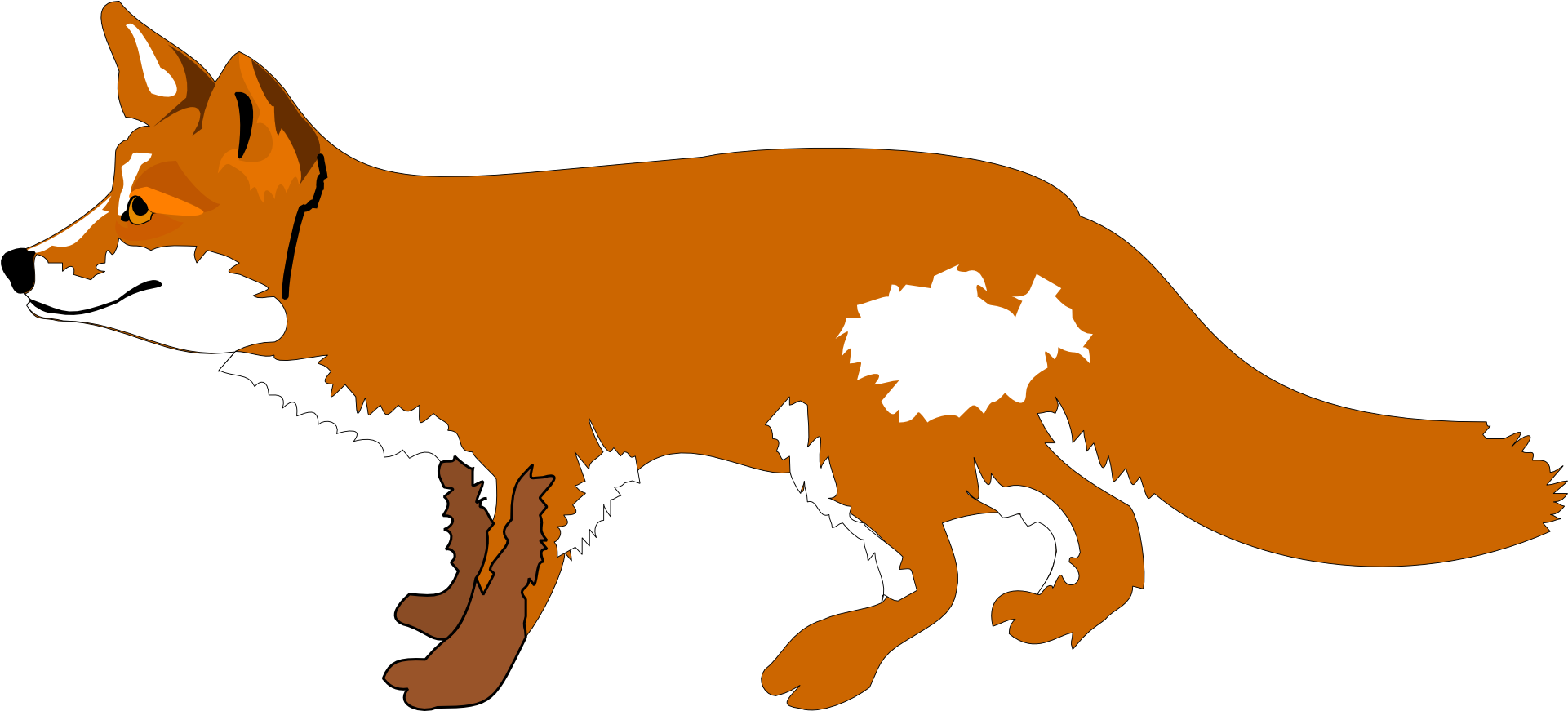 Tigers Clipart 29, - Fox Clipart Png (1920x960)