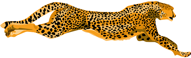 Cartoon, Running, Cheetah, Leaping, Leopard - Cafepress Custom Cheetah Throw Pillow (640x320)