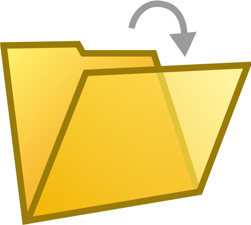 Open File Folder Clipart (800x726)