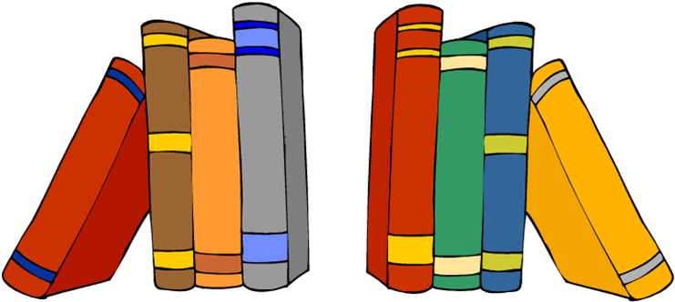 Books On Shelf - Books On A Shelf Clipart (757x331)