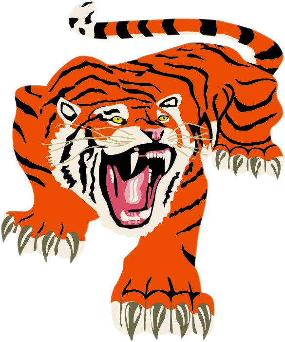 Delano Tigers - Delano Tigers Logo (585x702)