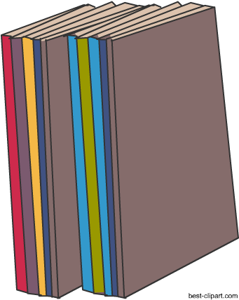Set Of Books Free Clip Art Image - Wood (450x450)