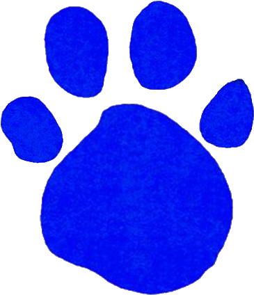 Blues Clues Paw Print - Blue's Clues Blue's Pawprint (380x442)