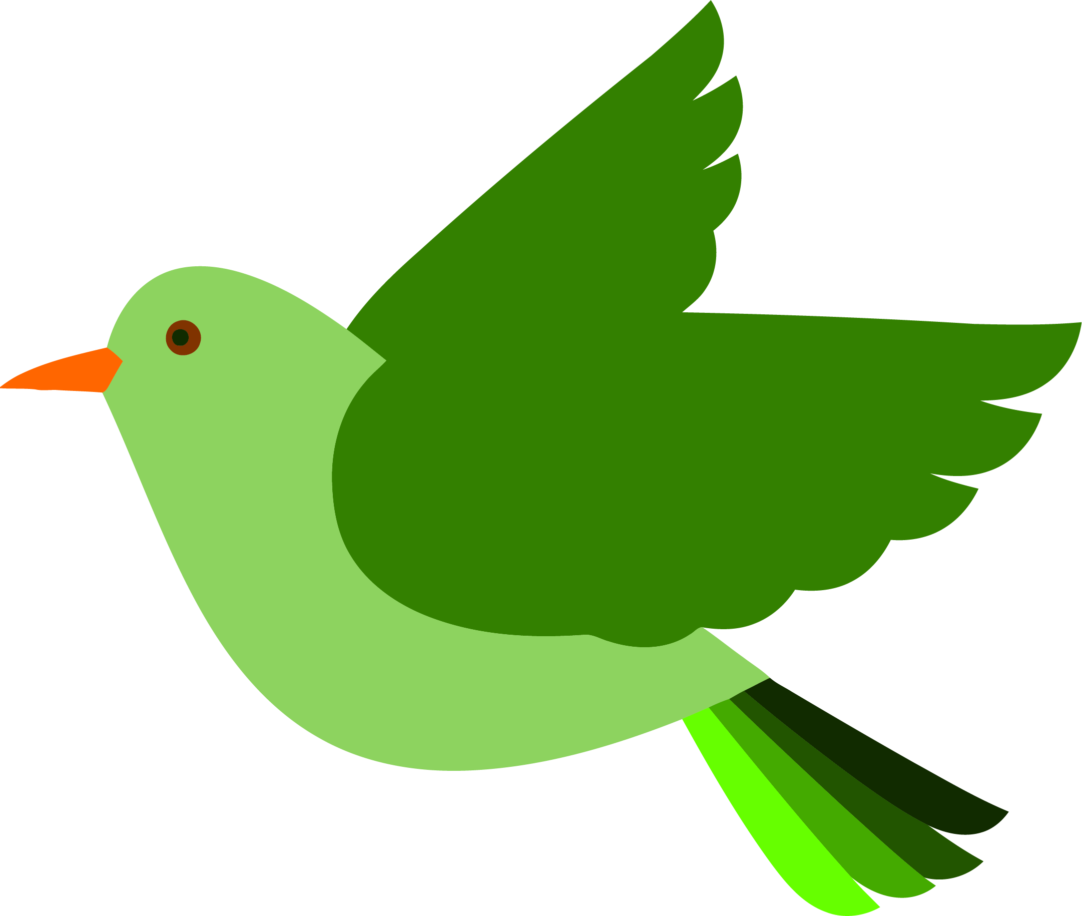 Flying Bird Clipart Png - Bird Clipart Transparent Background (2162x1830)