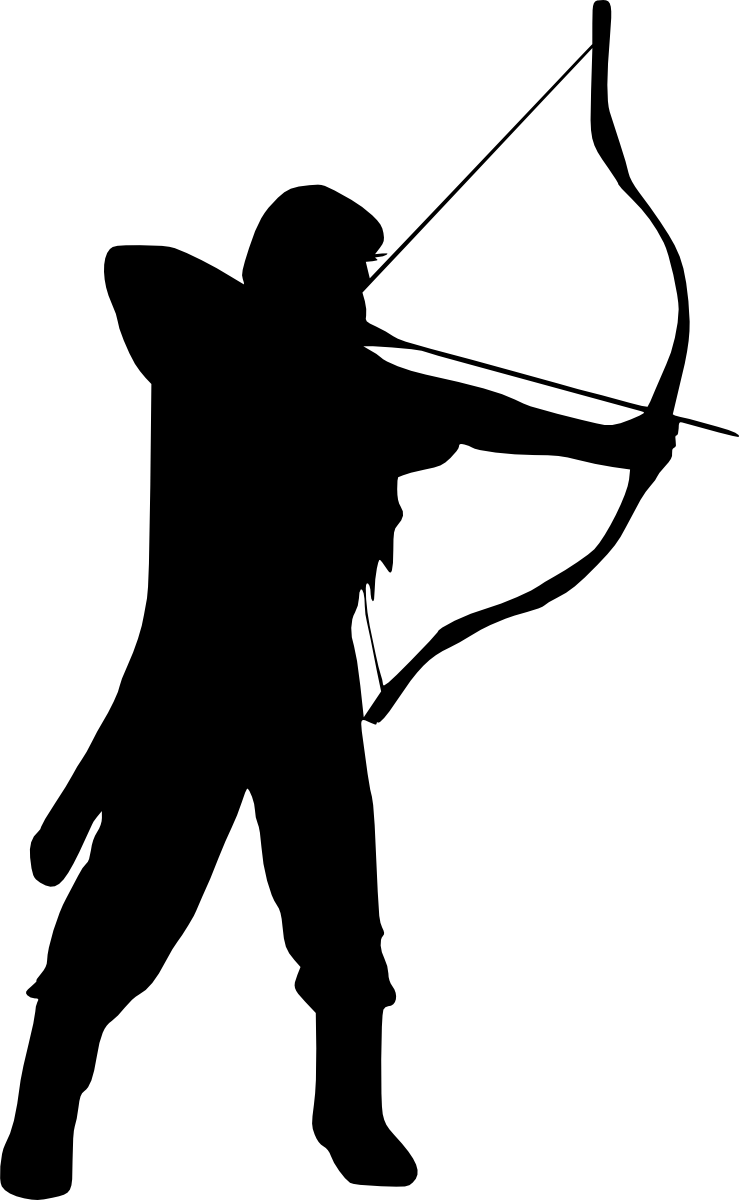 Free Download - Archer Silhouette Png (739x1200)