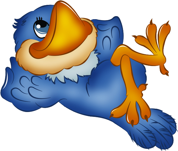 Cartoon Birds - Clipart Library - Funny Bird Cartoon (600x600)