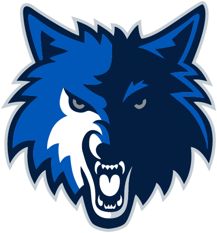 What Company Has Blue Paw As Logo With Du On It Answers - Red Wolf Logo Png (447x481)
