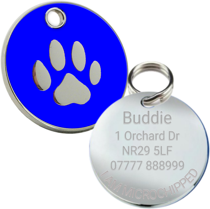 Enamel Pet Tag - Circle (938x938)
