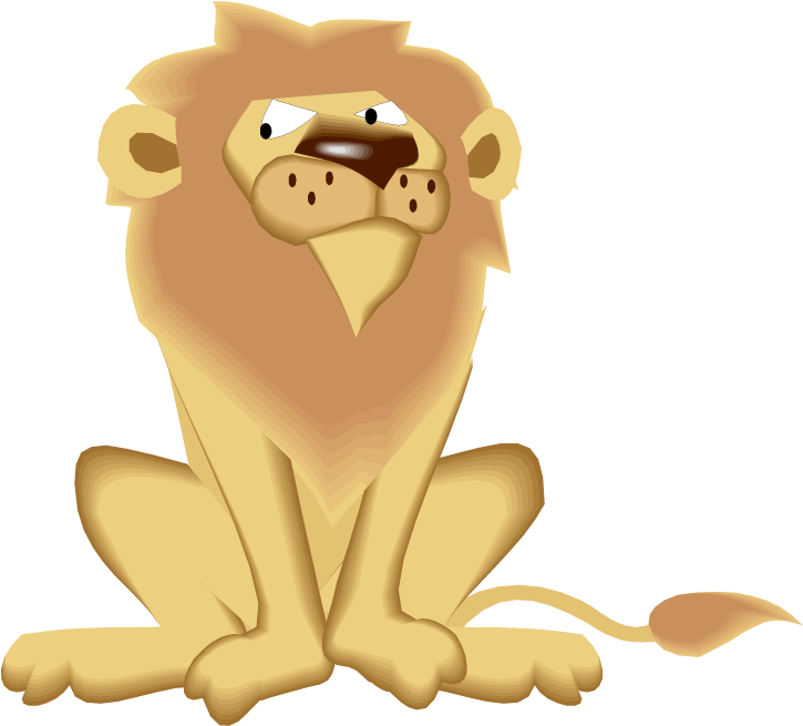 Free Lion Clipart - Lions Playing Free Clipart (750x701)