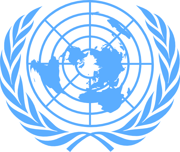 Blue Un Logo Vectorised Clip Art At Clker Com Vector - United Nations Clipart (600x509)