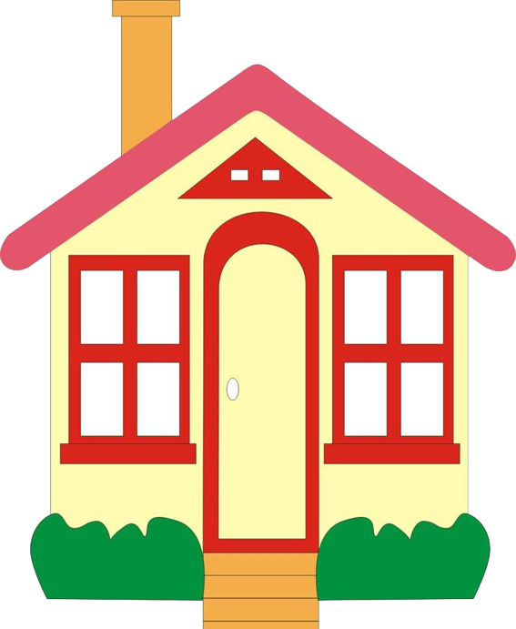 House Interior Design Services Furniture Couch Room - House Cartoon Png Red (567x691)