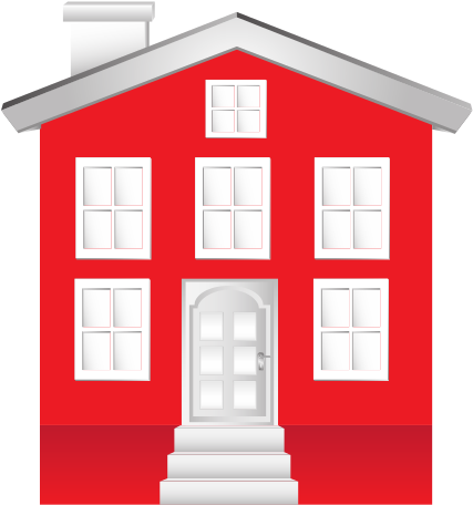 House Home Silhouette Isolated Icon - Красный Дом Иллюстрация (550x550)