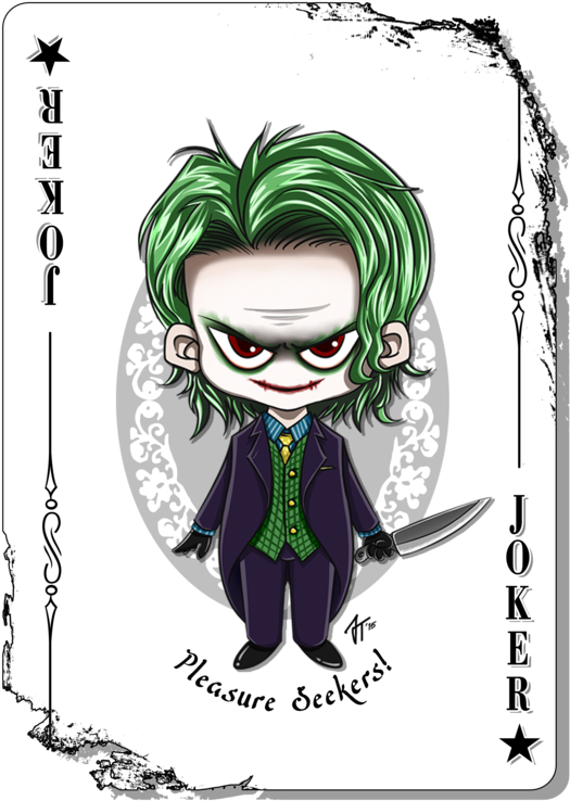 Batman Joker Playing Cards Download - Drawing (600x849)