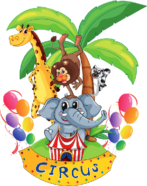 Circus Lion Png Circus Animals Circus Cartoon - Animal In Circus Cartoon (810x1024)