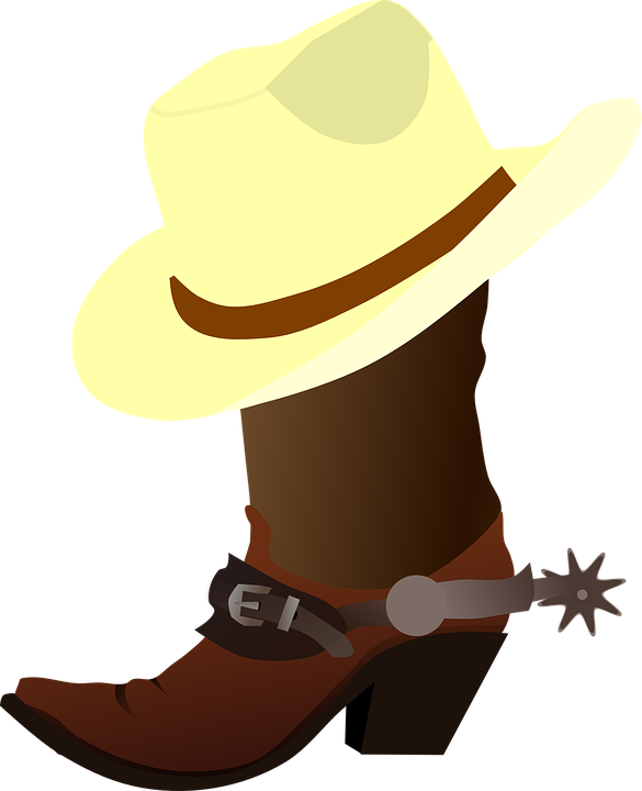 Girl Cowboy Cliparts 7, - Cowboy Boot Clip Art (585x720)