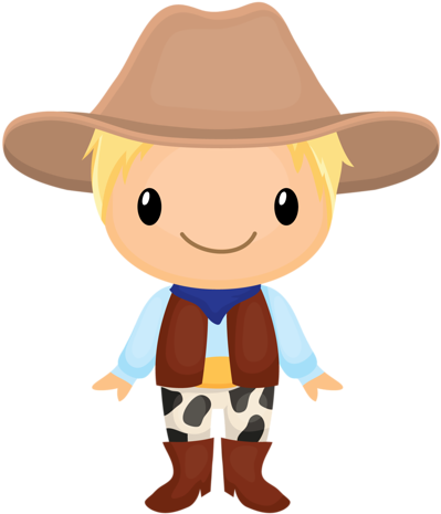 Cowboy E Cowgirl - Dibujo De Cowboy (500x500)