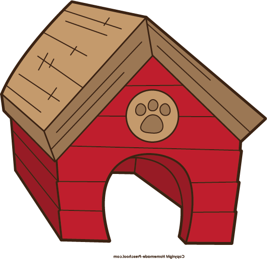 Free Clipart Of A Dog House Clip Art - Cartoon Doghouse (549x533)
