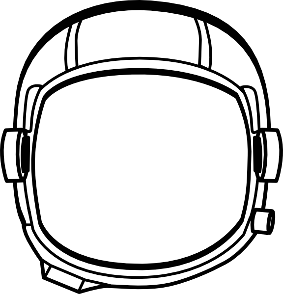 Astronaut Helmet Clipart Transparent Helmet Clip Art - Space Helmet Clip Art (576x599)