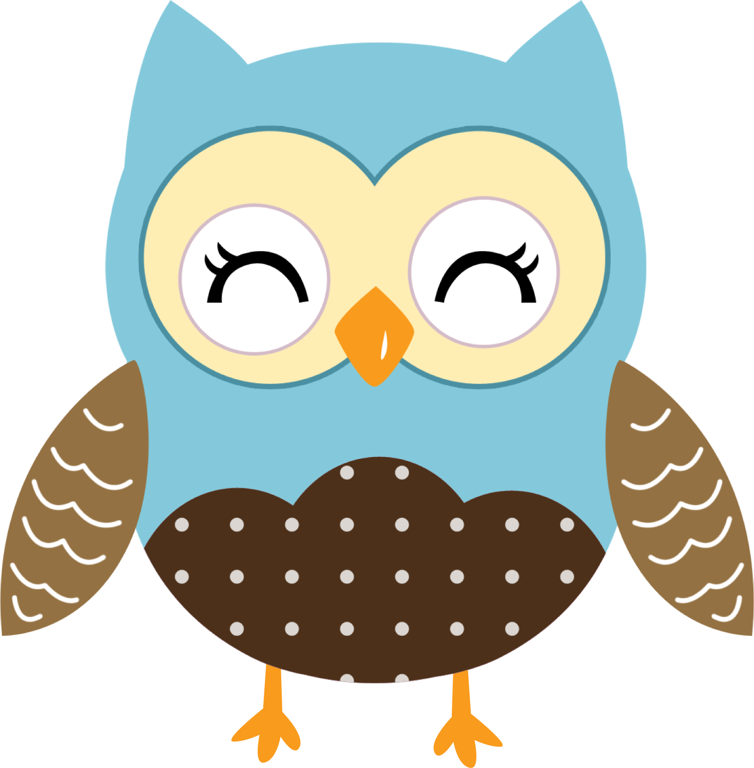 Owls ‿✿⁀°••○ - Cute Owl Clipart (1472x1499)