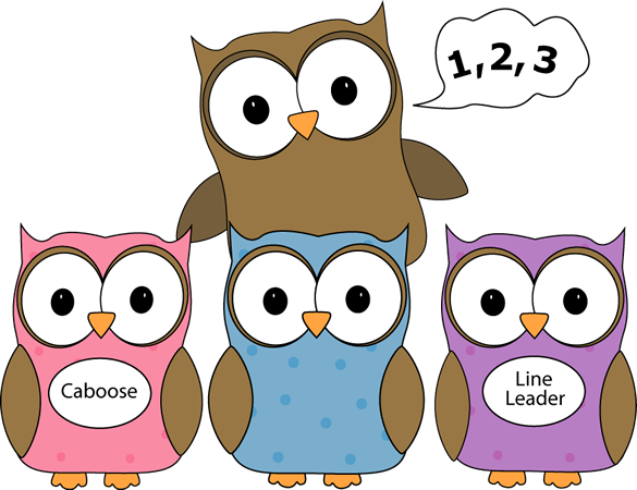 Owl Line Counter - Owls At School Clipart (585x450)