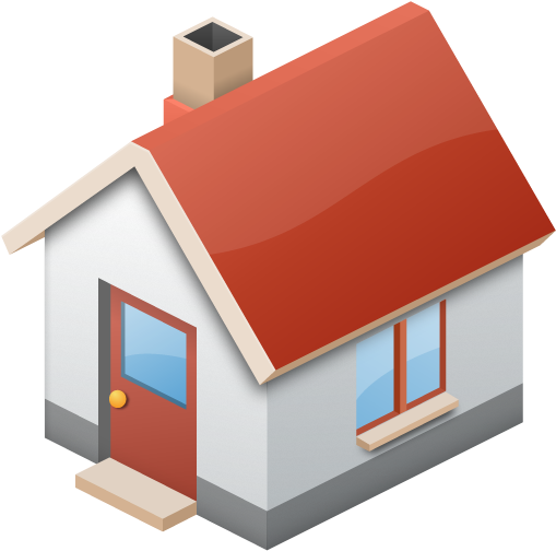 House Png - Houses Icon Without Background (512x512)