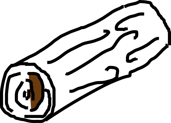 Log Clip Art - Clip Art (600x434)