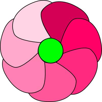 Red Flower Vector - Red Flower Vector (400x398)