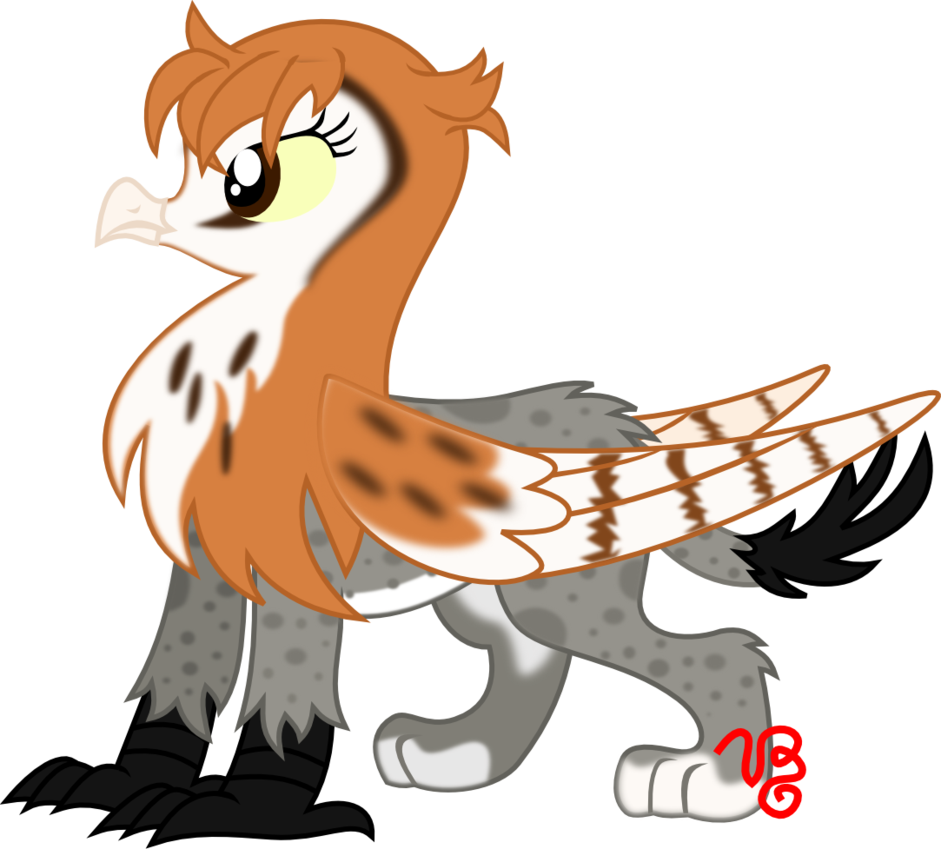 Barn Owl/lynx Griffin Custom By Vinylbecks - Mlp Chibi Griffin (941x849)