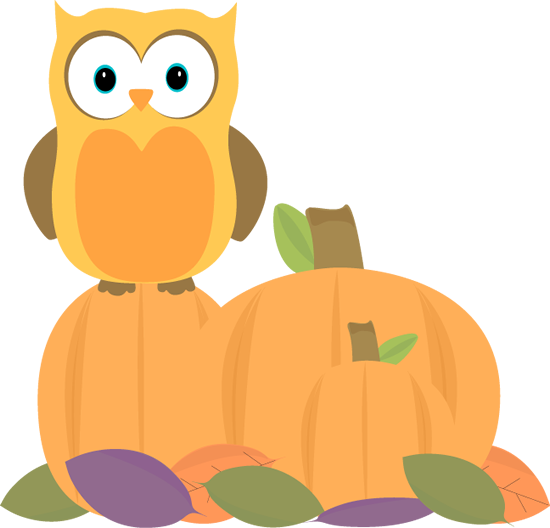 Season Clipart Owl - Pumpkin Owl Clipart (728x698)