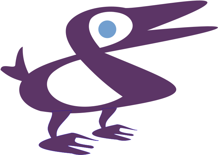 Free Duck - Cartoon Purple Duck Shower Curtain (800x667)