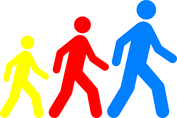 Walking Club Clipart - Walking Clipart (600x401)