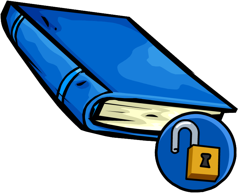 Blue Book - Club Penguin Blue Book (785x634)
