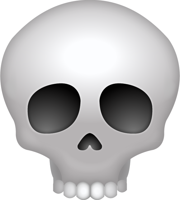 Skull Emoji (578x640)