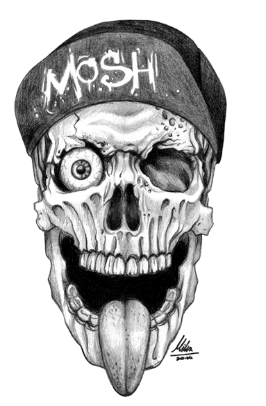 Skull - Chest Tattoo Design Png (400x585)